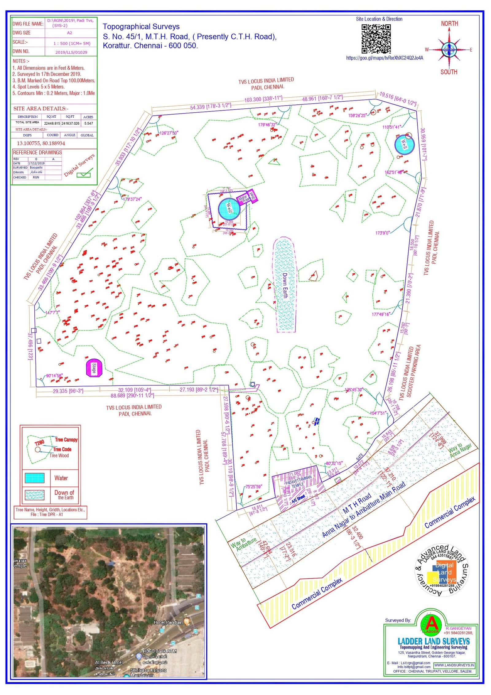 Canopies Surveys with Tree Location